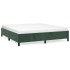 Estructura cama sin colchón terciopelo verde oscuro 180x200