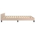 Estructura de cama con cabecero sin colchón capuchino