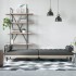 Sofá cama con reposabrazos tela gris