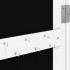 Espejo con joyero de pared blanco 37,5x10x106
