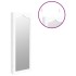 Espejo con joyero de pared blanco 37,5x10x106