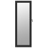 Espejo con joyero de pared negro 37,5x10x106