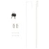 Espejo con joyero de pared negro 37,5x10x106