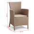 Keter Silla de comedor de jardín Iowa capuchino