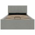 Cama hidráulica almacenaje sin colchón gris claro 90x200