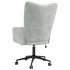 Sillón de relax de terciopelo gris
