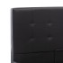 Cama canapé hidráulica cuero sintético negro 180x200