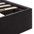 Cama canapé hidráulica cuero sintético negro 180x200