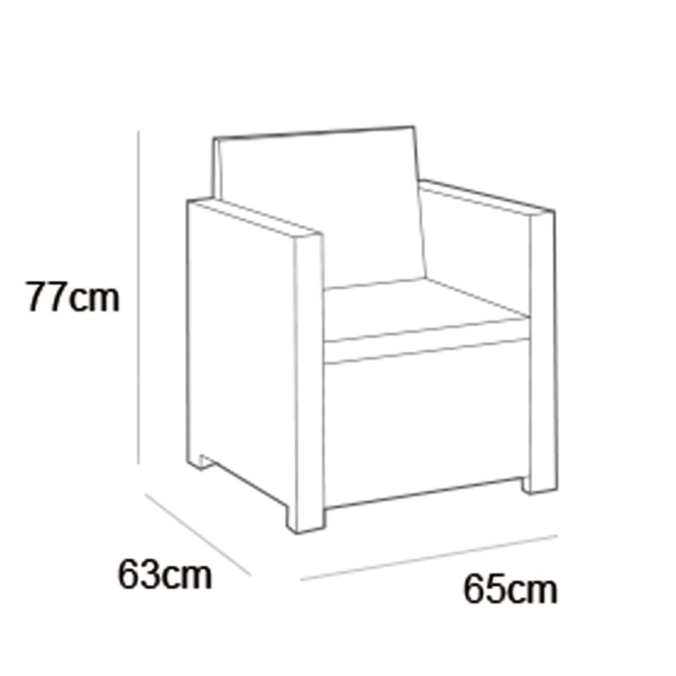 Keter Silla de jardín Monaco