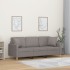 Sofá de 3 plazas con cojines tela gris taupe 180