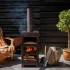 Esschert Design Estufa de terraza con horno de pizza color