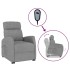 Sillón elevable tela gris