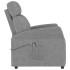 Sillón elevable tela gris
