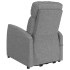 Sillón elevable tela gris