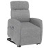 Sillón elevable tela gris