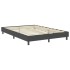 Cama box spring tela gris oscuro 140x200