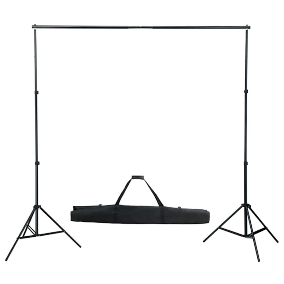 Kit estudio fotográfico con telón de fondo, lámparas y