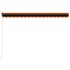 Toldo manual retráctil naranja y marrón 450x300