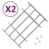 Rejas de seguridad de ventana ajustables 2 uds 1000-1500