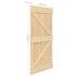 Puerta corredera con herrajes madera maciza de pino 100x210