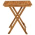 Comedor de jardín plegable 3 piezas madera maciza de
