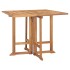 Set de comedor de jardín plegable 5 pzas madera maciza de
