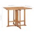 Set de comedor de jardín plegable 5 pzas madera maciza de