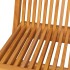 Sillas de jardín 4 uds con cojines crema madera de