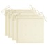Sillas de jardín 4 uds con cojines crema madera de