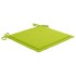 Sillas de jardín 4 uds con cojines verde brillante madera