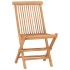 Set comedor de jardín plegable 3 piezas madera de teca