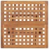 Set comedor de jardín plegable 3 piezas madera de teca