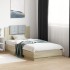Cama con cabecero madera de ingeniería roble Sonoma 75x190