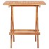 Set de bistró 3 piezas madera maciza teca con cojines