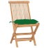 Set comedor de jardín plegable 3 piezas madera de teca