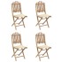 Set de comedor exterior plegable 5 piezas con cojines