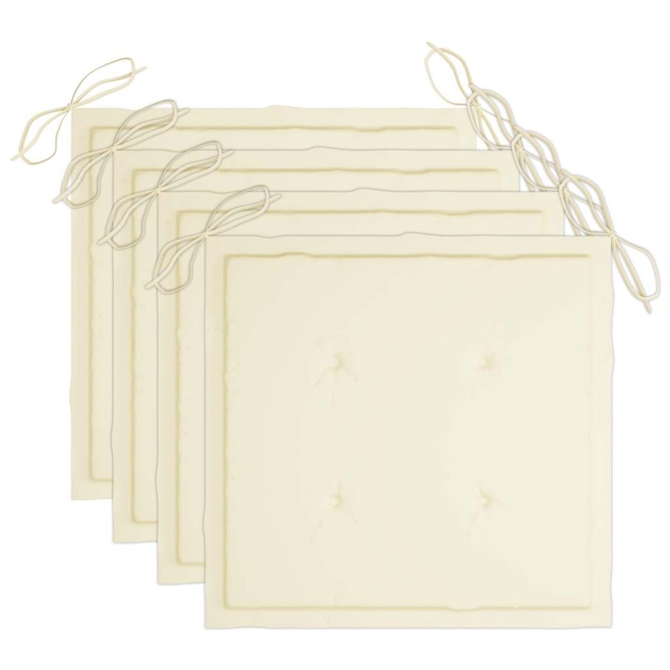 Set de comedor exterior plegable 5 piezas con cojines