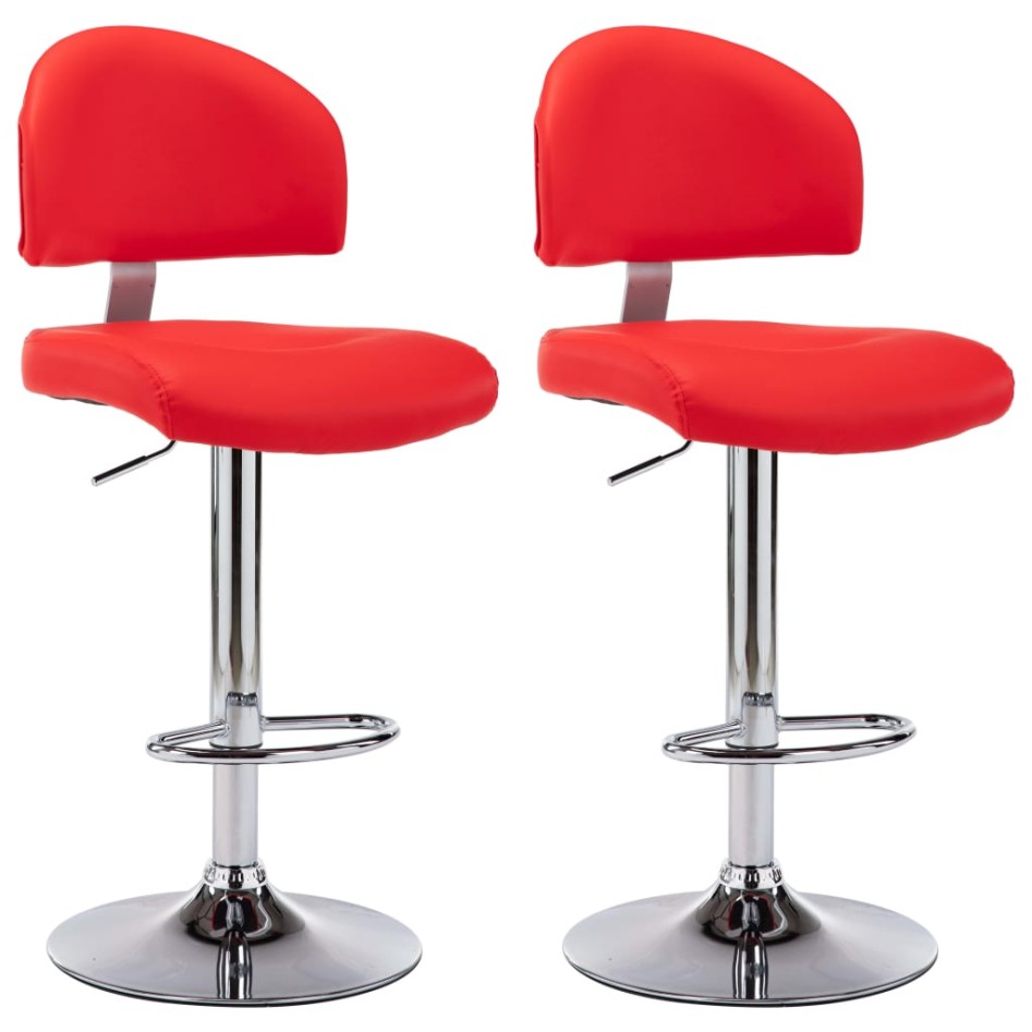 Taburetes de cocina 2 unidades cuero sintético