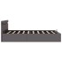 Cama hidráulica almacenaje LED sin colchón gris 140x200