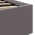 Cama hidráulica almacenaje LED sin colchón gris 140x200