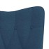 Silla de relajación con reposapiés tela