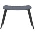 Sillón de relax con taburete terciopelo gris