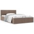 Cama canapé hidráulica almacenaje sin colchón taupe 140x200