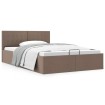 Cama canapé hidráulica almacenaje sin colchón taupe 140x200 cm