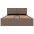 Cama canapé hidráulica almacenaje sin colchón taupe 140x200