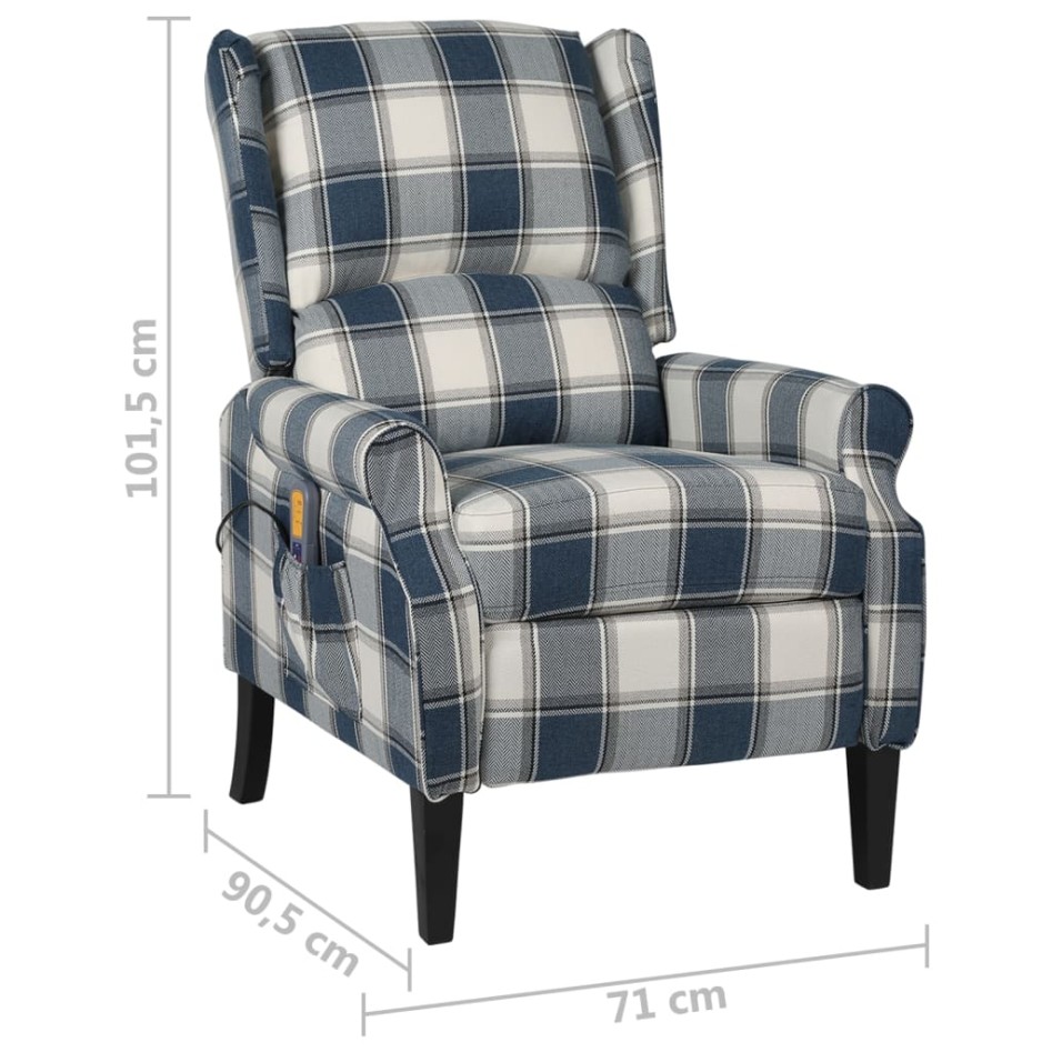 Sillón de masaje reclinable de tela