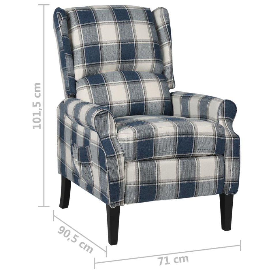 Sillón reclinable de tela