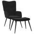 Sillón de relax con taburete terciopelo