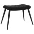 Sillón de relax con taburete terciopelo