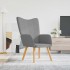 Sillón de relax de tela gris